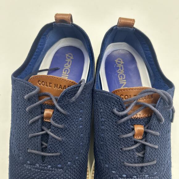Cole Haan Original Grand Men’s 13M Dress Casual Shoes Navy Stitchlite Wingtip main image 7